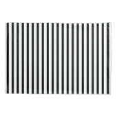 Housse D'oreillers Bande médiane noire et blanche (Dos)