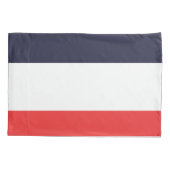 Housse D'oreillers Bandes Bleu Blanc & Rouge Rayé (Dos)