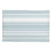 Housse D'oreillers Bandes bleu glace (Dos)
