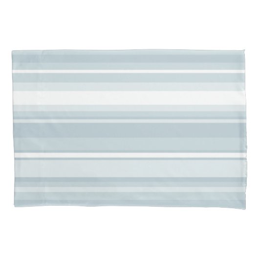 Housse D'oreillers Bandes bleu glace (devant)