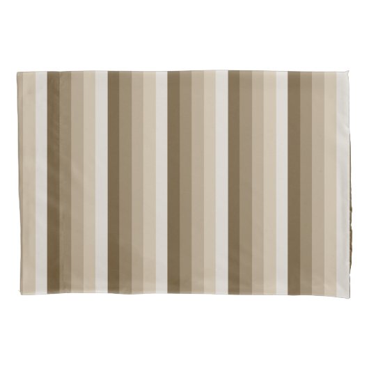 Housse D'oreillers Bandes d'ombre Brown (devant)