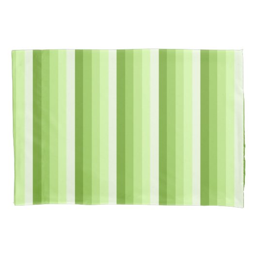 Housse D'oreillers Bandes d'ombre vert citron (devant)