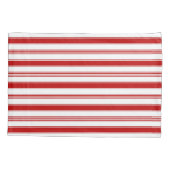 Housse D'oreillers Bandes horizontales rouges (à grande échelle) (Dos-gauche)