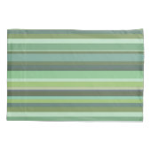 Housse D'oreillers Bandes horizontales vert olive (Dos)