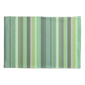 Housse D'oreillers Bandes horizontales vert olive (Dos)