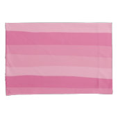Housse D'oreillers Bandes inégales - Rose (devant-Droit)