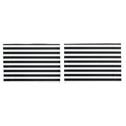 Housse D'oreillers Bandes noires (devant-Set)