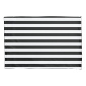 Housse D'oreillers Bandes noires (devant-gauche)