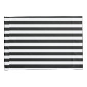Housse D'oreillers Bandes noires (devant-Droit)