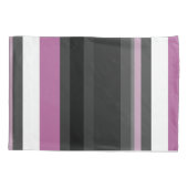 Housse D'oreillers Bandes noires, grises et blanches (Dos)