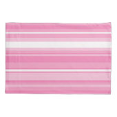 Housse D'oreillers Bandes roses (Dos)
