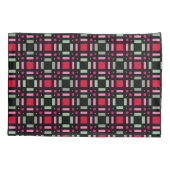 Housse D'oreillers Bandes rouges rouges rouges vertes géométriques (Dos)