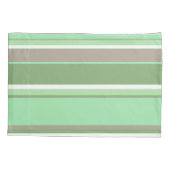 Housse D'oreillers Bandes vert pâle (Dos)