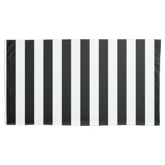 Housse D'oreillers Bandes verticales noires (devant)