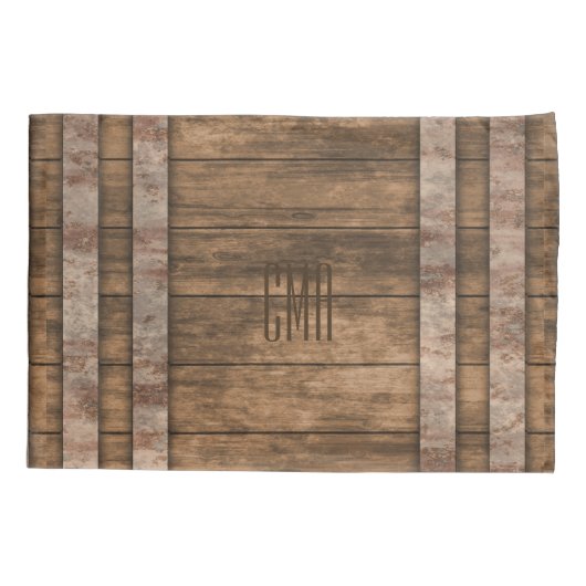 Housse D'oreillers Baril de bois (Dos-gauche)