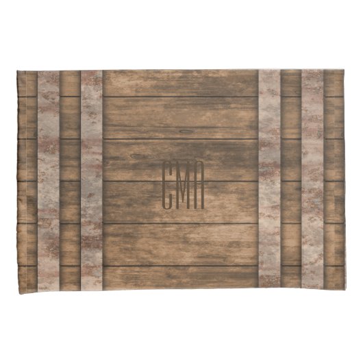 Housse D'oreillers Baril de bois (devant-Droit)
