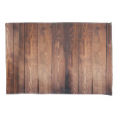 Housse D'oreillers Barne foncée en bois (devant-gauche)