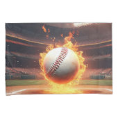 Housse D'oreillers Baseball Flamand Au Stade (devant-Droit)