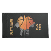 Housse D'oreillers Basket-ball déchiré (Dos)