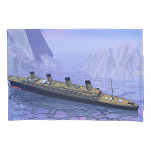 Housse D'oreillers Bateau titanique coulant - 3D rendent