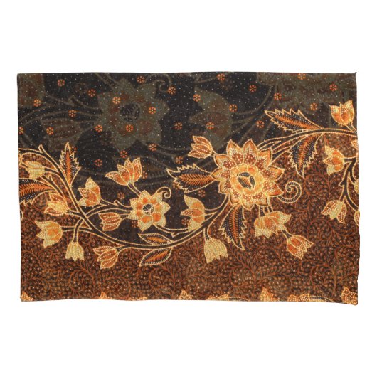 Housse D'oreillers Batik indonésien beauté (devant)
