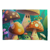 Housse D'oreillers Beau mignon champignons pour la chambre des enfant (devant)