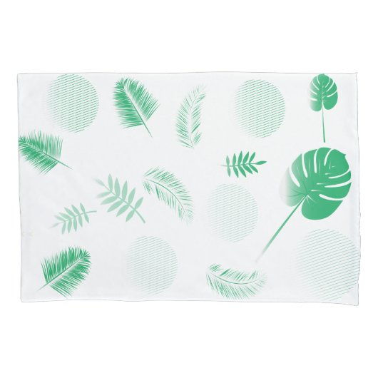 Housse D'oreillers Beau Motif Feuille (devant)
