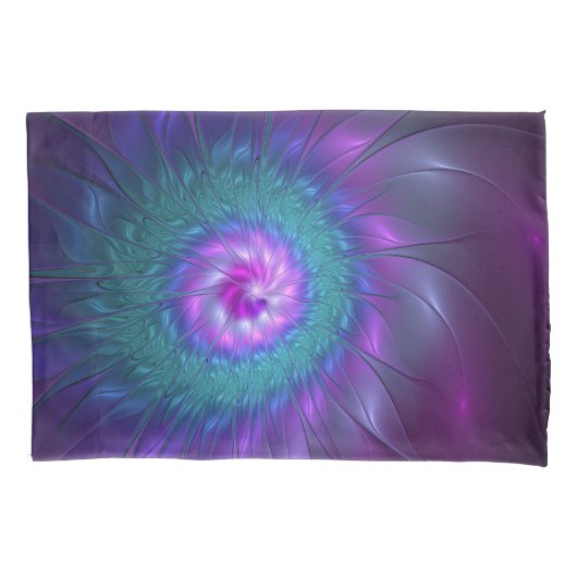 Housse D'oreillers Beauté florale Abstraite Fleur d'art fractionnée c (devant)