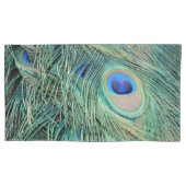 Housse D'oreillers Beaux yeux de plume de paon (devant)