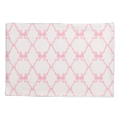 Housse D'oreillers Bébé Bow Trellis rose Bella Ribbon (Dos)