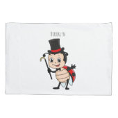 Housse D'oreillers Bébé mignon avec chapeau et dessin animé de cravat (Dos)