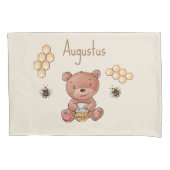 Housse D'oreillers Bébé mignon Honey Bear Cub (devant)