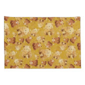 Housse D'oreillers Bébé mignon ours Motif Jaune (Dos-Droit)