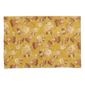Housse D'oreillers Bébé mignon ours Motif Jaune (devant-Droit)