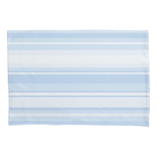 Housse D'oreillers Bébé rayures bleues (devant)