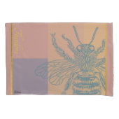 Housse D'oreillers Bee dorée moderne (devant-gauche)