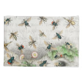 Housse D'oreillers Bee Honey Travailleur Queen Bees Antique (Dos)