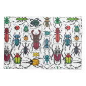 Housse D'oreillers Beetons sur blanc (Dos-gauche)