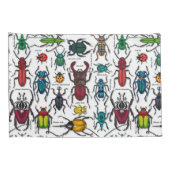 Housse D'oreillers Beetons sur blanc (Dos-Droit)