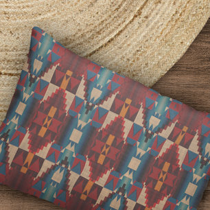 Housse D'oreillers Beige Brown marron rouge foncé Turquoise bleu Trib