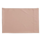 Housse D'oreillers Beige doux Nom Coussin Coque couleur D3A592 (Dos-Droit)