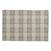 Housse D'oreillers Beige Plaid And Deer Lovely Christmas Pattern (Dos)