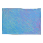 Housse D'oreillers Belle apparence de papier marbré bleu (Dos)