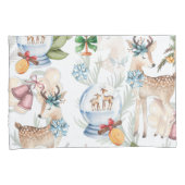 Housse D'oreillers Belle aquarelle Noël (devant-Droit)