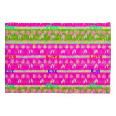 Housse D'oreillers Belle Bébé rose Floral Edgy Design King Size (Dos-gauche)