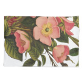 Housse D'oreillers Belle Botanique rose Rose vintage (Dos)