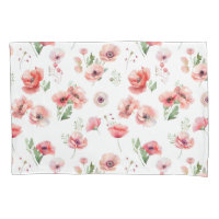 Belle fleur rose et rouge pavot
