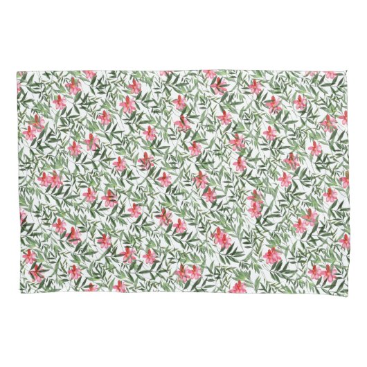 Housse D'oreillers Belle florale rose (devant-gauche)