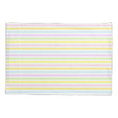 Housse D'oreillers Belles bandes en couleurs pastel (Dos)