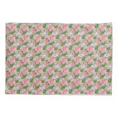 Housse D'oreillers Belles fleurs roses et blanches (Dos)